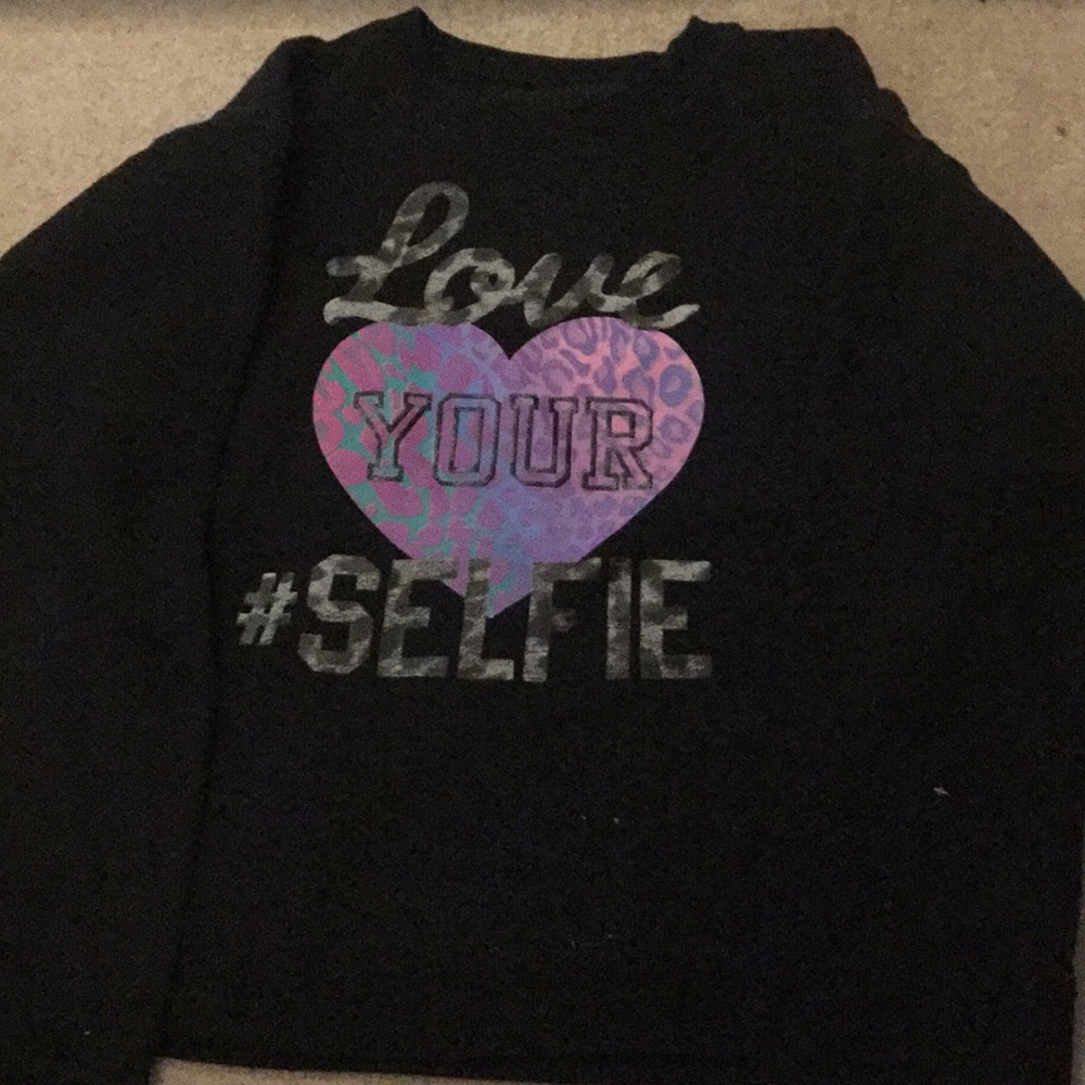 Love your #selfie sweatshirt